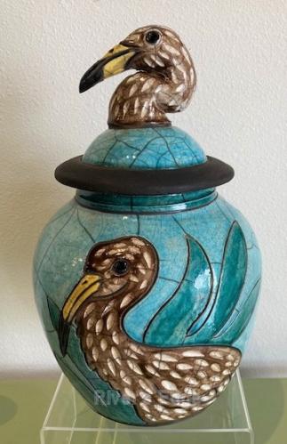 Limpkin w/ Lid by Robin Rodgers